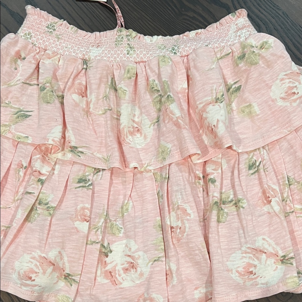 Floral Pink Ruffled Skirt love shack fancy NEW - Picture 5 of 7